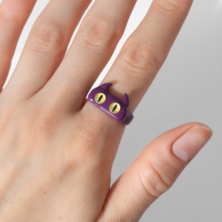 Ring "Montrustrik" Bezbik, the color is purple, dimensionless-2