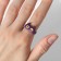 Ring "Montrustrik" Bezbik, the color is purple, dimensionless