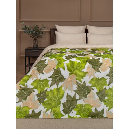 Texrepublic blanket, size 200x220 cm, green color-1