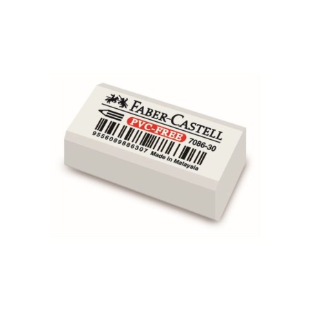 Eraser Faber-Castell "PVC-Free" 7086, 41 x 18 x 11, white