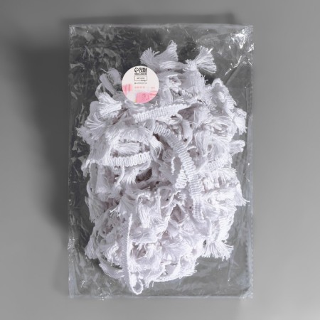 Decorative braid "Furger", 45 mm, 10 ± 1 m, white color-2