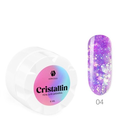 AdricoCo Cristallin, No. 04 lilac crystal, 5 ml