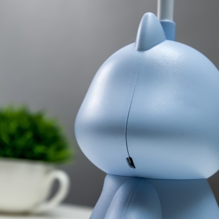 Table lamp "Kitten" Led 2 W USB AKB Blue 8x8.5x28 cm Risalux-9
