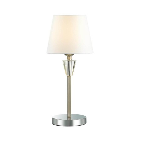 Loraine table lamp, e27 1x60W, chrome color, gold