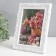 Photo frame plastic 10x15 cm "Plant pattern" white 17x22 cm