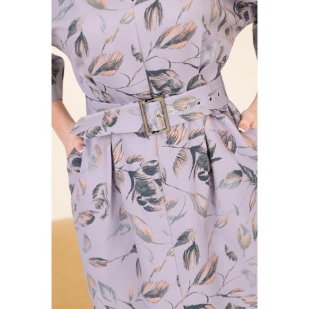 Women's dress, size 46, gray color-4