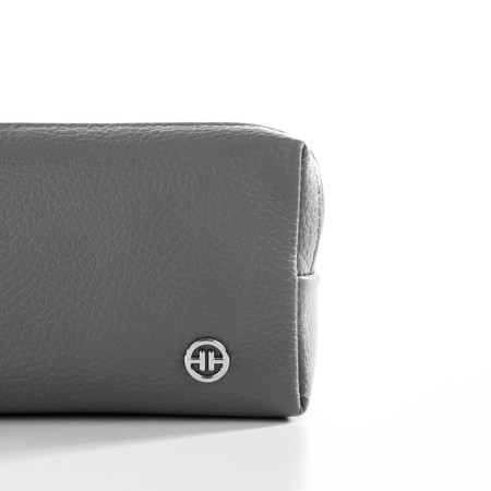 Lightning cosmetic bag, textura, gray color-8