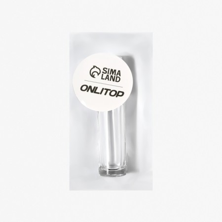Glass bottle for perfume, with a roller, 10 ml, transparent/white color-4