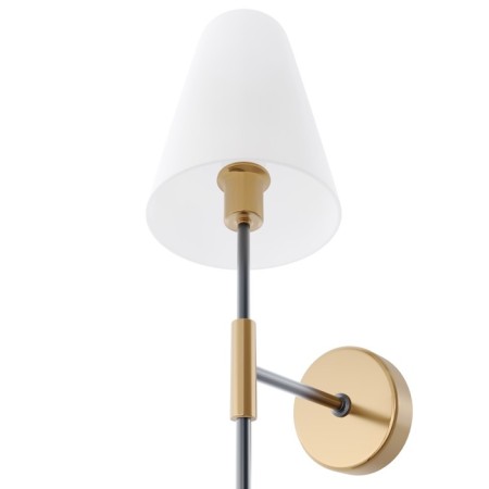 Bra Freya Fr5196WL-01BBS TIDA, 200x130x140 mm, E14, 1x40W, black color and brass-3