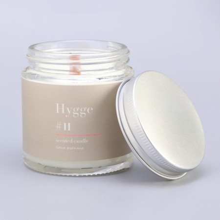 Aromatic candle "Hygge" #11 Vaikiki beach, soy wax, in a bank, 90 g-9