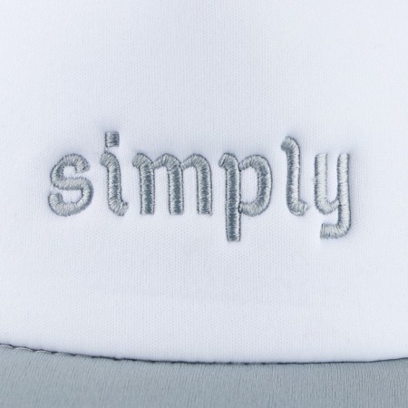 Women's cap with Simply grid, gray color, rr 56-7