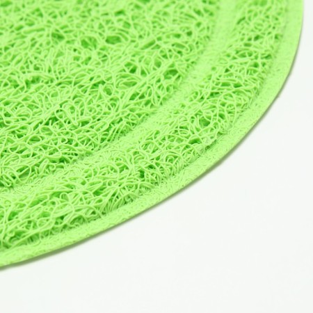 2-in-1 rug for a bowl/toilet for animals two circles, 47 x 26 cm, green-3