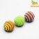 A brilliant two-color ball, 5 cm, mix of flowers