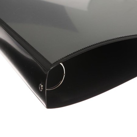 Folder on 4 rings A4, Calligrata "Panorama", 40 mm, 700 μm, facial pocket, black, mix-3