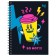 Note book A6, 80 sheets in a cage on a rowing "Neon delight", a solid cover, matte lamination, selective varnish, mix