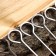 A set of shampoos -spokes 12 pcs, the working part is 47 cm, width is 3 mm, thickness is 2 mm