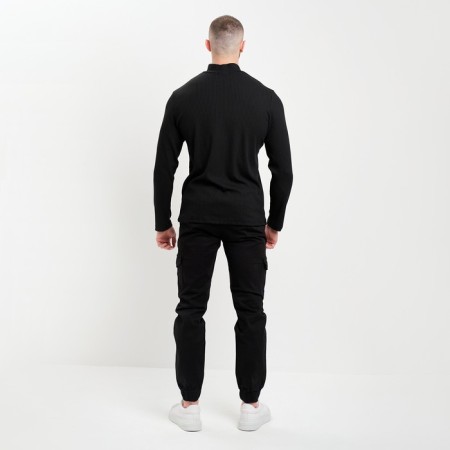 Joggers men's, black color, size 34 (54)-8
