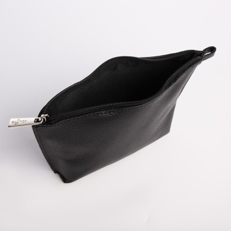 Women's bag with a zipper, with a cosmetic bag, black color-7