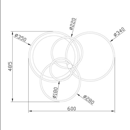 Ceiling lamp LEDX84+24W-3