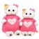 Soft toy "Li", in a knitted dress with a heart ", 24 cm