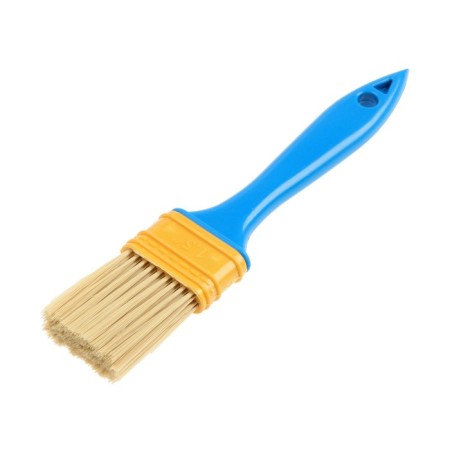 Brush flat promo, artificial bristles, plastic handle, 1.5 ", 38 mm