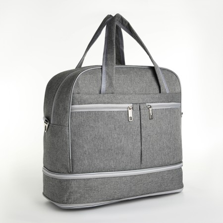 Road bag with lightning, with an increase, a long belt, the color is gray-2