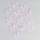 Decor for creativity "Butterfly", three -layer, set of 12 pcs., Size 1 pc. - 5 × 4.5 cm, lilac color