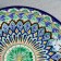 Plate of the Rishtan ceramics "Flowers", 27 cm, blue