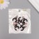 Decor for creativity metal, enamel "White Cat in a bulb" 2.8x1.6 cm