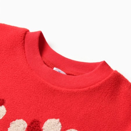 Kit for children (sweatshirt, trousers), red color, height 110 cm-2