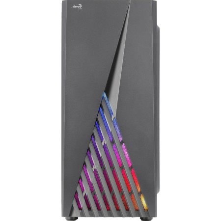 The Aerocool Delta case is black without ATX 7x120mm 2xusb2.0 1xusb3.0 Audio Bott PSU-1