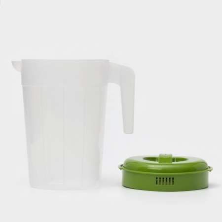 A jug with a lid Ricco, 2.5 l, 20 × 14.5 × 22 cm, green color-1
