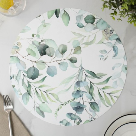 Serving napkin on the Watercolor table, D = 36 cm-1