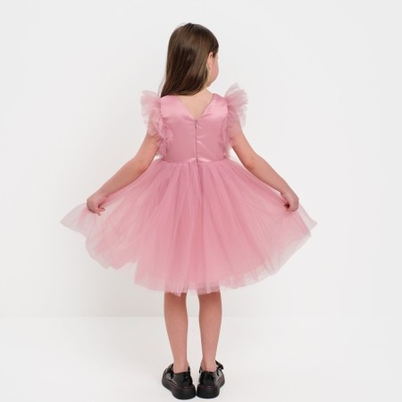 Children's dress with wings Kaftan p. 32 (110-116 cm), pink-2