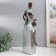 Polystone souvenir "Africa - mother and child" silver 11.5x12x41 cm