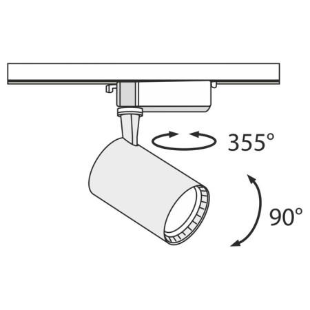 TECHNICAL TR003-1-12W3K-B, LED, 10 W, 118x188 mm, 900 lm, 3000k, black-1