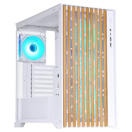 Корпус Formula TimberLine T0 белый без БП mATX 6x120mm 6x140mm 2xUSB3.0 audio-2