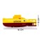 Submarine Radio -controlled “Thunderstorm of the Seas”, light, yellow color