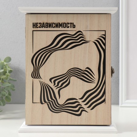 Keywood tree 6 hooks "Ring. Independence" 26.5x20.8x6.3 cm