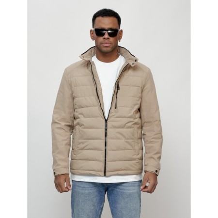 Male spring jacket, size 48, beige color-4
