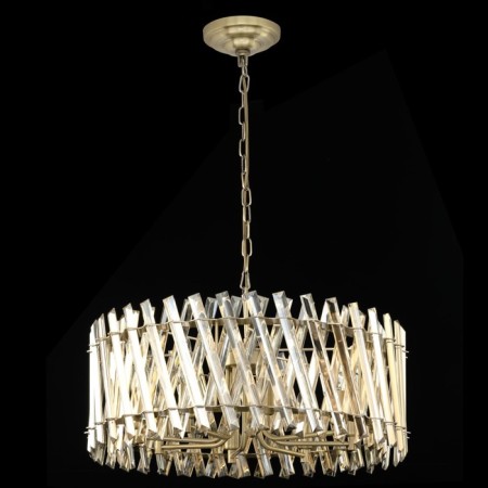 Suspended Citilux “Ingvar” CL334283, 60x60x45 cm, 8x60W, E14, brown color-1