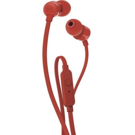 Headphones JBL T110, vacuum, microphone, 100DB, 16 Ohm, 3.5 mm, 1.2 m, red-1