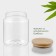 Glass Bank for bulk products with bamboo lid Bellatenero Eco, 650 ml, 10 × 12.5 cm