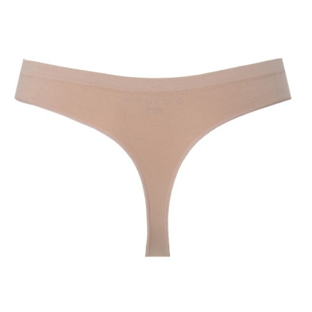 Panties female thongs are seamless, beige color, size 48-52 (l-ha)-10