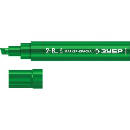Marker-color construction bison MK-800 06327-4, wedge-shaped, 2-8 mm, green-1