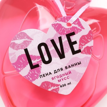 Love bath foam, 430 ml, aroma of berry mousse, pure happiness-6