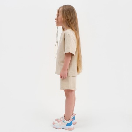 Kit for children (T-shirt, shorts) KAFTAN "BASIC Line" Size 34 (122-128), beige color-2