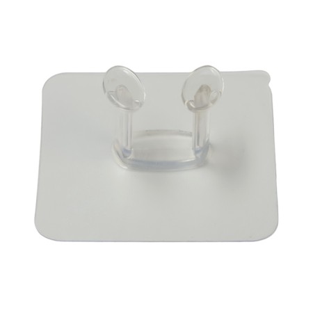 Holder with an adhesive surface of the tundra, 60x60 mm, for a fork, transparent-25