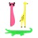 Figure line 15 cm, Devente animals, mix x 4 colors, cardboard box