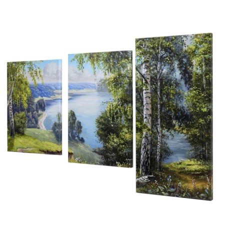 Modular painting on the subframe "Birch" 99x65 cm. (33x45, 33x50, 33x65)-1
